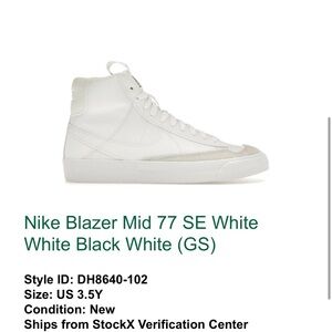 Nike Blazer Mid 77 SE White Kid’s Shoes